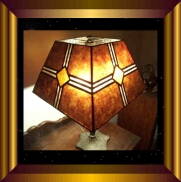 antique lamp shade Mission Diamond