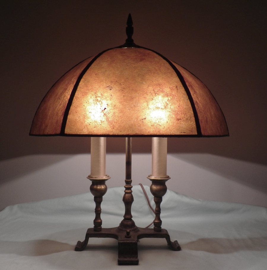 Bronze 2 light lamp