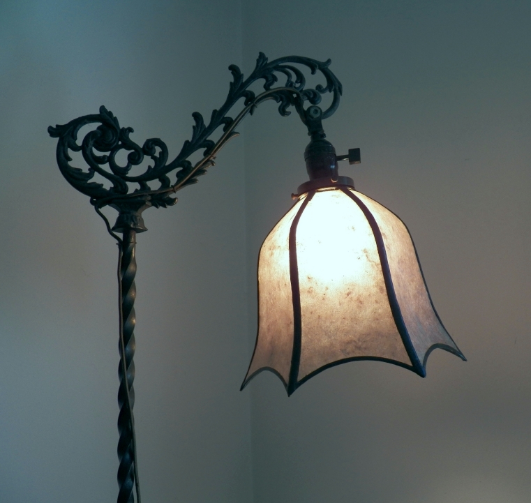 Antique deals bridge lamp