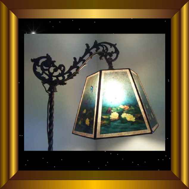 Antique bridge store lamp shades